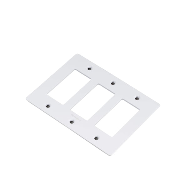 Buster + Punch NPL-143067 Wall Plates Triple Rocker Switch Outlet - White
