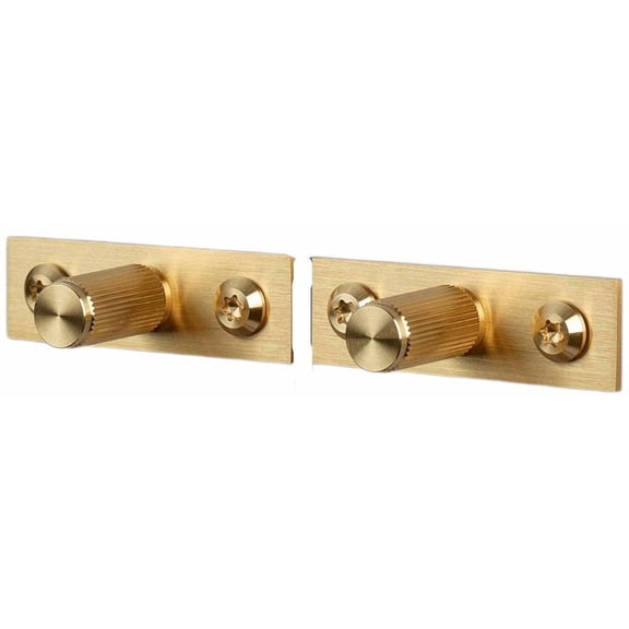 Buster + Punch Ufk-054563 Linear Pack Of (2) 1/2" Luxury Industrial Straight Knurl Solid