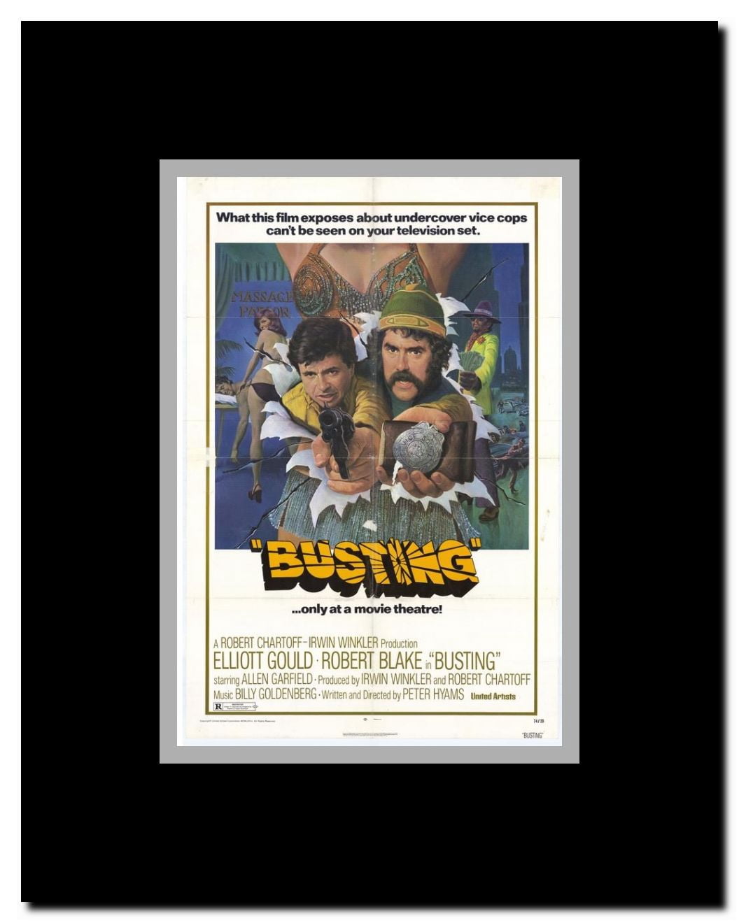 Busting Framed Movie Poster