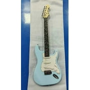 Busuyi 6-String Electric Strat Guitar, Right-Handed, 24 Frets, Blue
