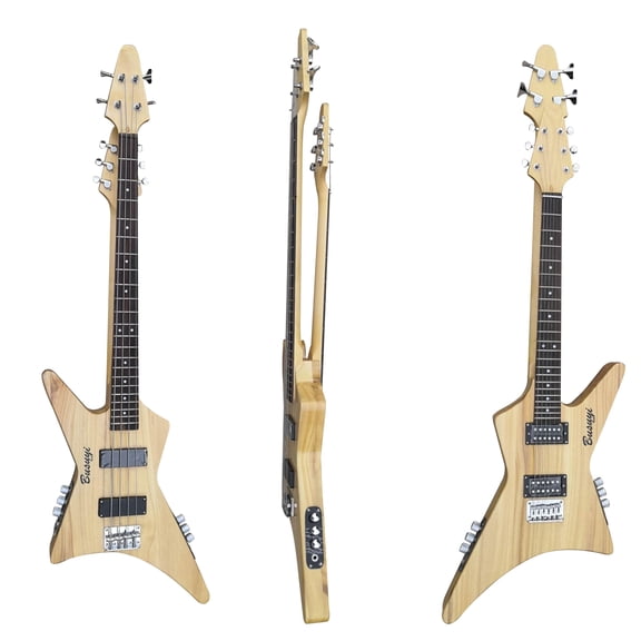 Busuyi Maplewood Fretboard with 22 Frets 4 String Bass/6 String Lead Guitar