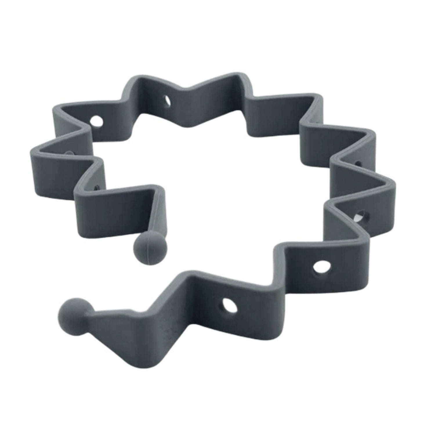 Busy Baby Food-Grade Silicone, BPA-Free Toy Bungee Strap, Pewter