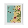 thumbnail image 1 of Busy Beach Day Hangout White Framed Print Under Glass, design by Nabeela Rumi, 1 of 10