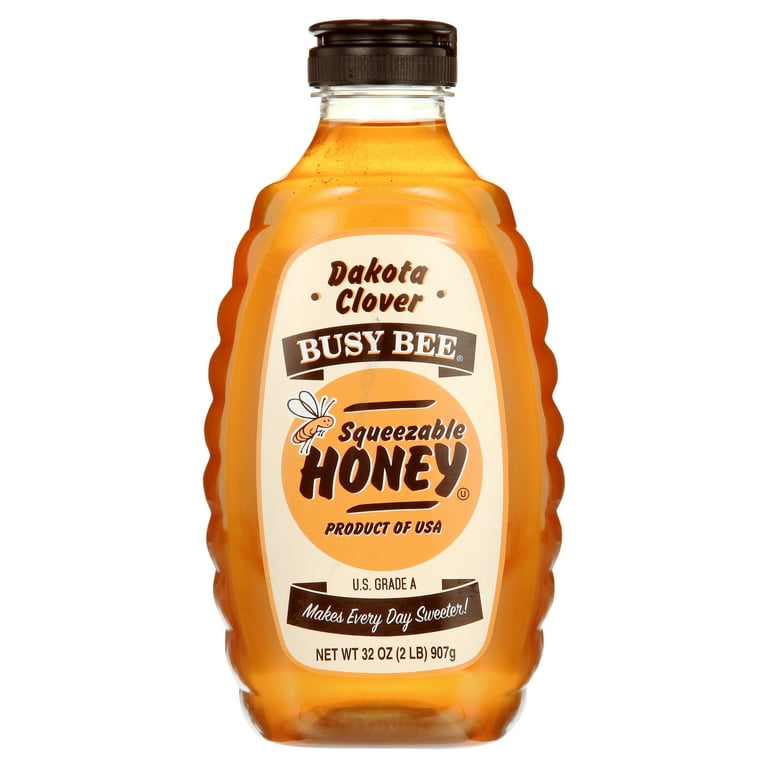 honeyたん Busy Bee, Dakota Clover Honey, 32 oz - Walmart.com