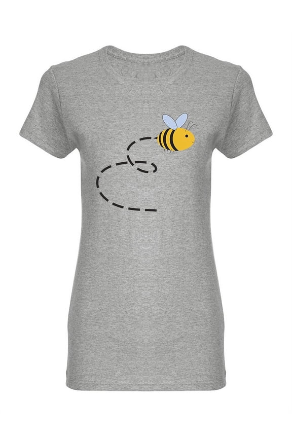 Busy Bee Design Shaped T-Shirt Women -Image by Shutterstock, Female x-Large