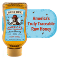 Busy Bee Raw USA Honey, 100% Traceable, 16 oz Squeeze Bottle, Peel The Back Label to Trace, No Allergens pack of 2