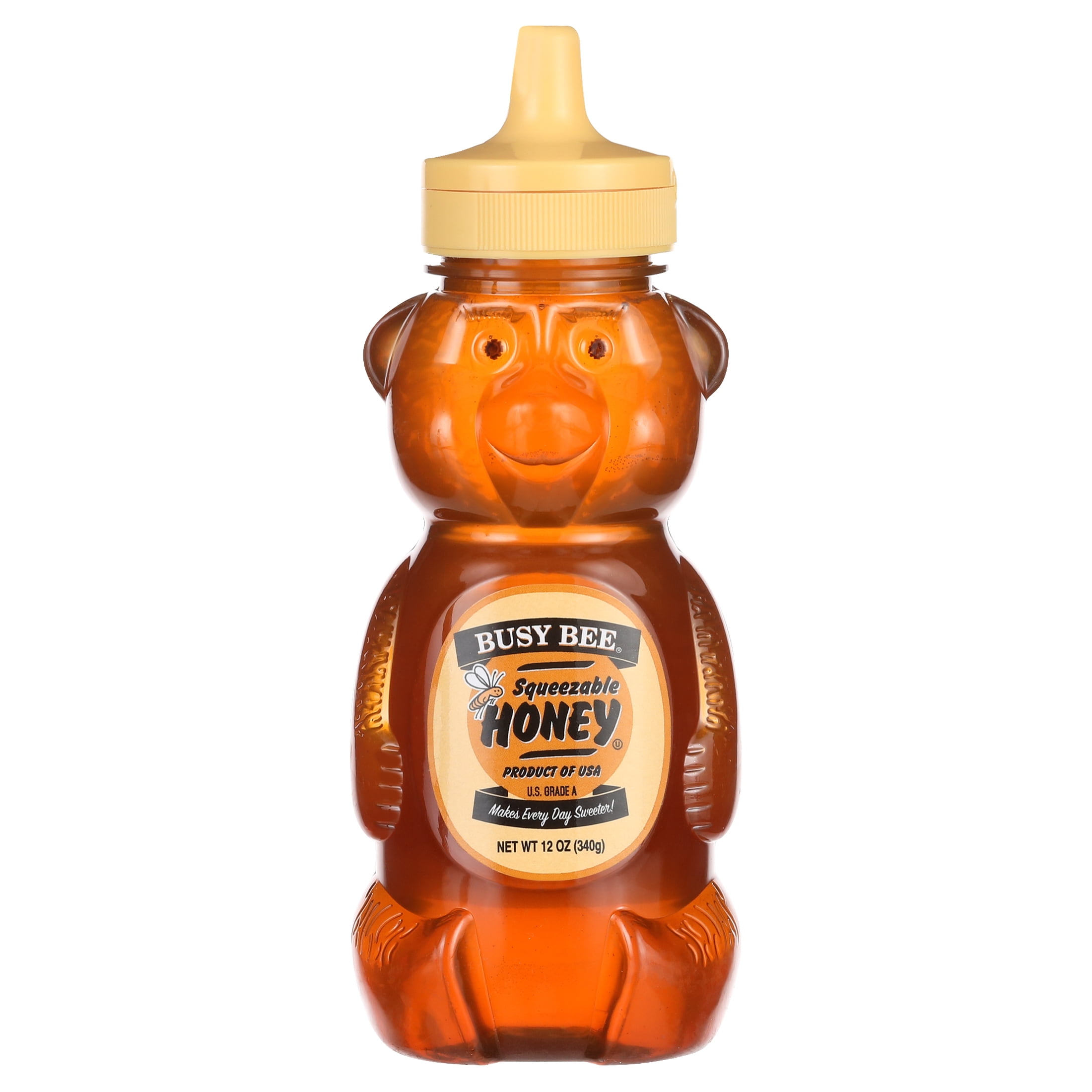 Uyuxxu 6 Pack Honey Bear Straw Cups,8 oz Squeezable Bear Bottle