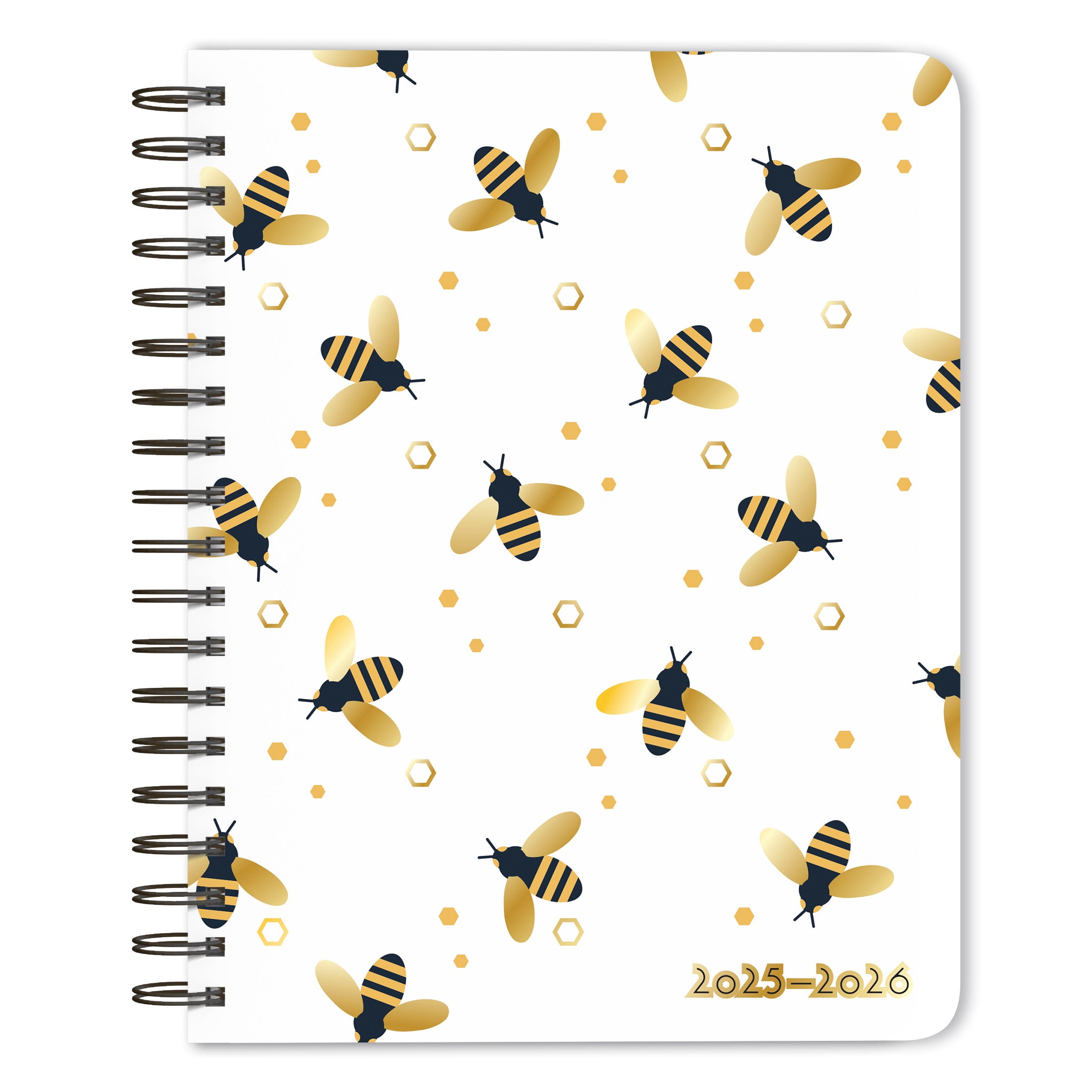 Busy Bees | 2026 6x7.75" 18 Months Weekly Academic Desk Planner | July 2025 - December 2026 | Plato