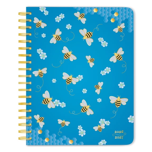 Busy Bees | 2027 6x7.75" 18 Months Weekly Desk Planner | July 2026 - December 2027