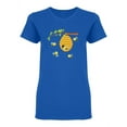 thumbnail image 1 of Busy Bees Around Hive Shaped T-Shirt Women -Image by Shutterstock, Female x-Large, 1 of 2