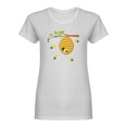 thumbnail image 1 of Busy Bees Around Hive Shaped Tee Women's -Image by Shutterstock, 1 of 2