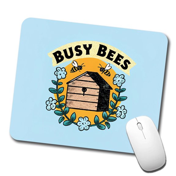 Busy Bees Mouse Pad Low Profile Gaming Mat