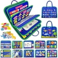 thumbnail image 1 of Busy Board - Montessori Busy Book for Kids, Preschool Learning Activities Book, Educational Toy for Travel, Learning Motor Skills, 1 of 7