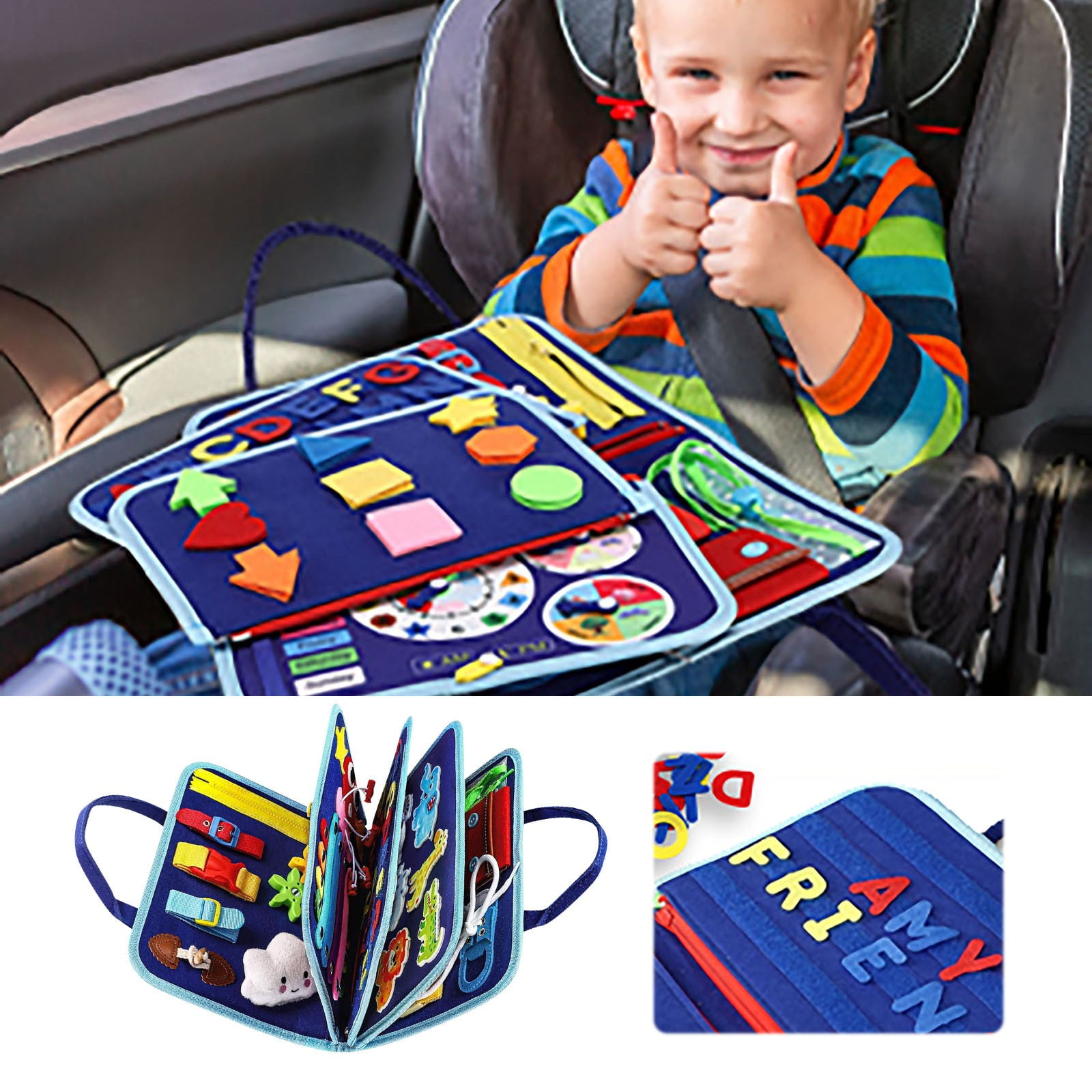 Busy Board Montessori Toys for 1 2 3 4 Year Old Boys & Girls Gifts ...