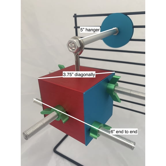 Bird Toys for Large Birds (Busy Box) | Treat Dispenser for Macaws, Cockatoos & Parrots | Bird Foraging Toy for Medium to Extra Large Birds | Natural Foraging Behavior Builder | Durable Cage Accessory