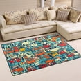 thumbnail image 1 of Busy City Traffic Scene Soft Polyester Area Rug 31''x20'', Non Slip, Memory Foam, Water Absorbent, 1 of 7
