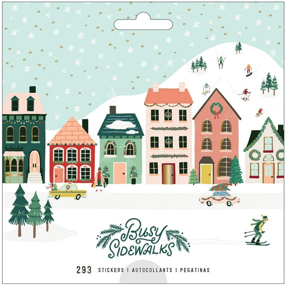 Busy Sidewalks Sticker Book-293/Pkg