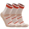 thumbnail image 1 of Busy Socks 3 Pack Women's Men's Quarter Merino Wool Sport Moisture Wicking Runner Socks, Beige, Medium, 1 of 6