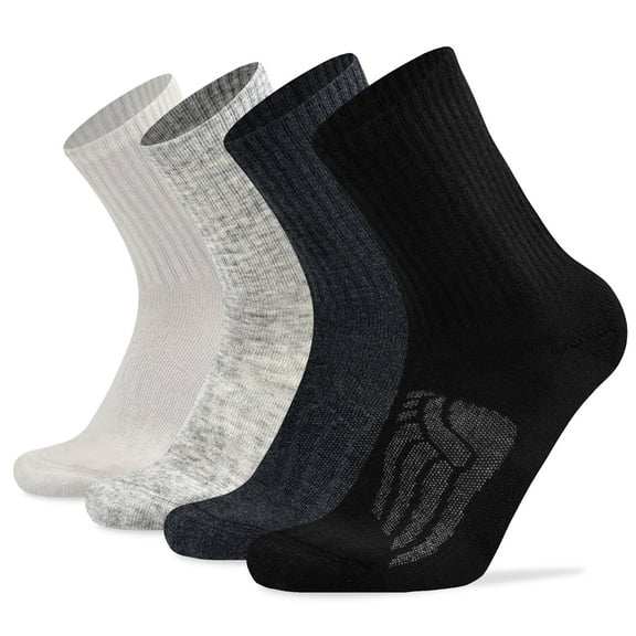 Busy Socks Men's Best Wool Hiking Athletic Socks,Large,4 Pack,Multicolor