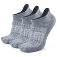 thumbnail image 1 of Busy Socks Men's Women's Novelty Wool Workout Socks, Light Grey, Large,3-Pack, 1 of 8