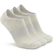 Busy Socks Men's Wool Soft No Show Footies Hidden Socks,3 Pack,Large,White
