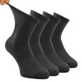 thumbnail image 1 of Busy Socks Men's women's Loose Top Diabetic Socks for Edema,Large,4 Pack,Dark Gray, 1 of 8