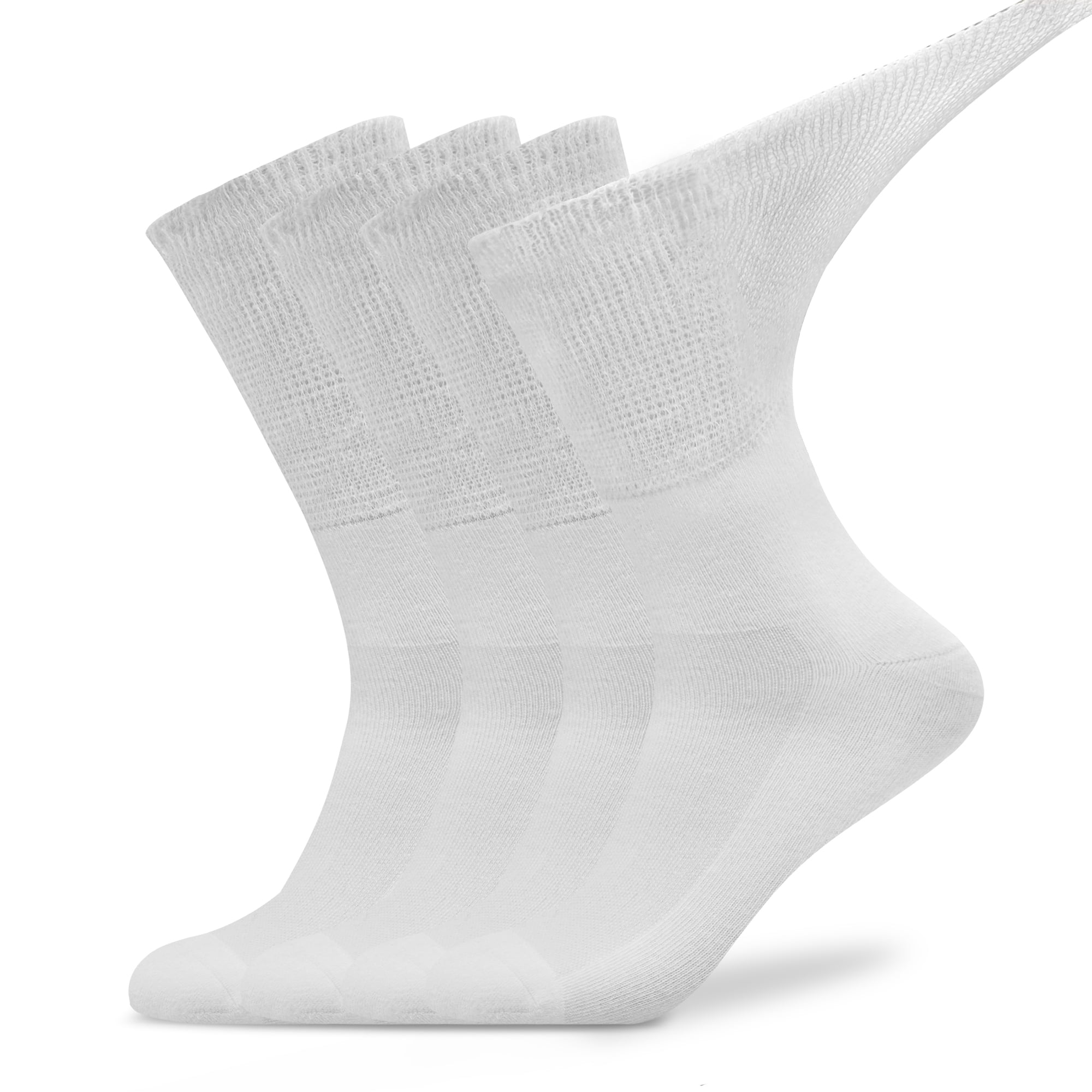 Busy Socks Unisex Comfortable Non Binding Crew Diabetic Socks for