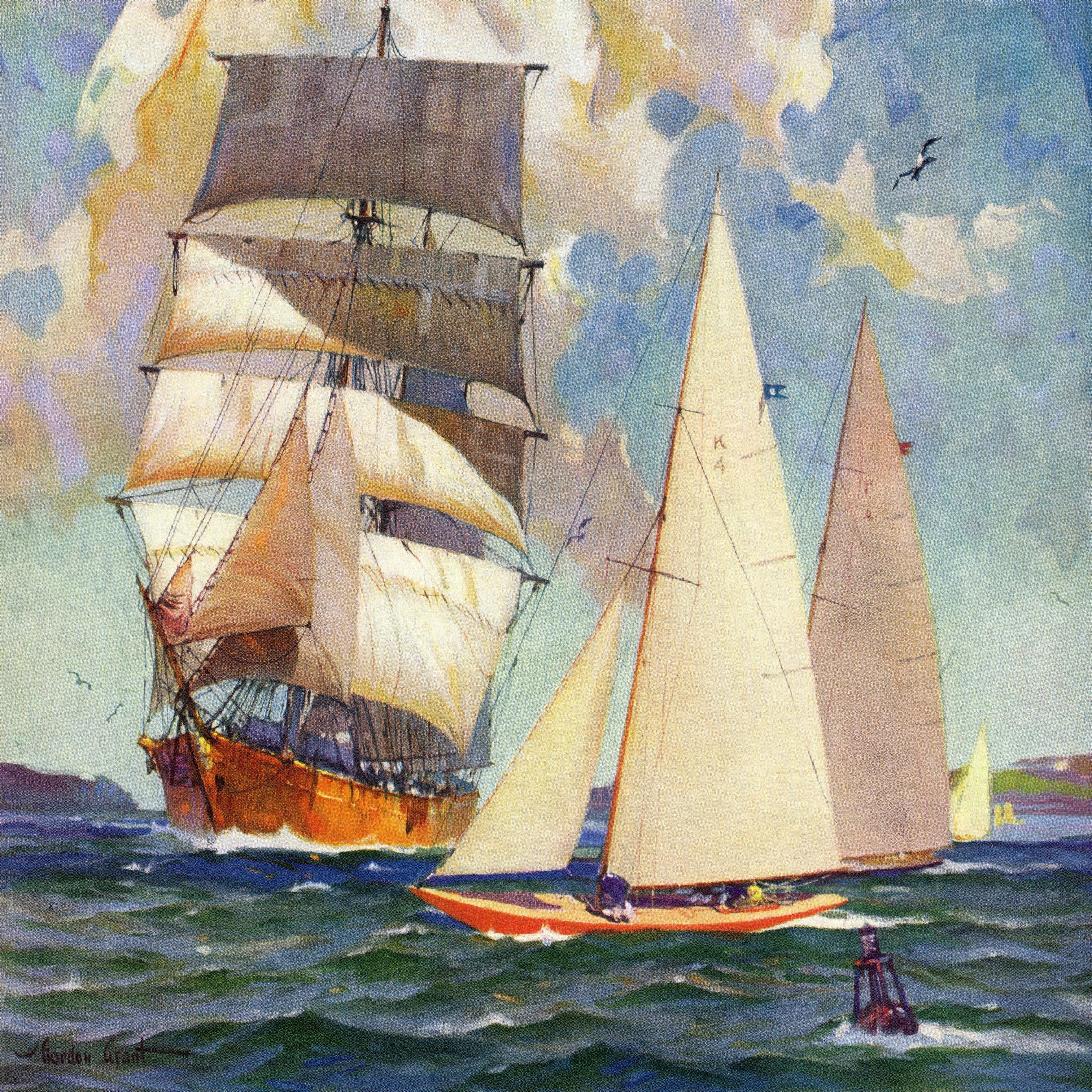 "Busy Waterway" Painting Print on Wrapped Canvas