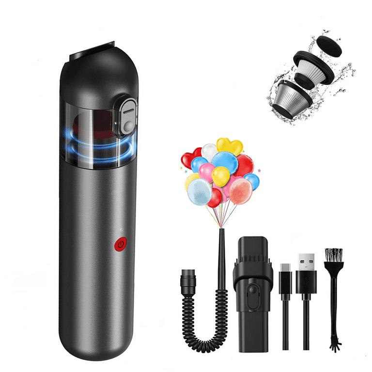 Baseus car Vacuum cleaner High Power, A3 Lite 12000PA Handheld Vacuum with  Single Touch Empty, USB c Fast charging, 4 in 1 Mini