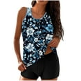 thumbnail image 1 of Busydd 2 Piece Swimsuit for Women Trendy Floral Print Sleeveless Tops and Boyshorts Women's Tankini Swimsuits Summer Beach Vacation Women's Bathing Suit XL, 1 of 7