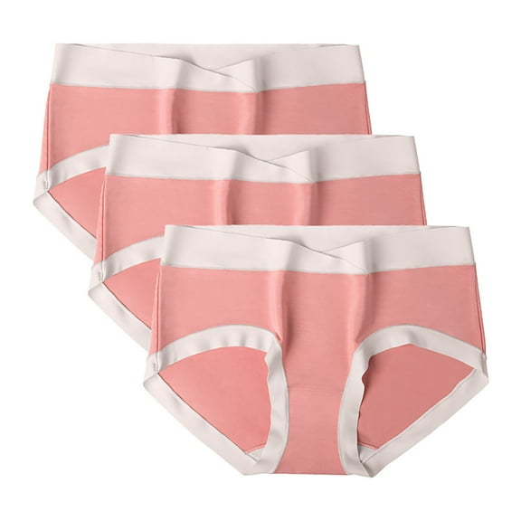 Busydd 3 Pack Womens Underwear Stretch Soft Panties for Women No Show Mid Rise Underwear for Women Seamless Cotton Briefs