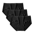 thumbnail image 1 of Busydd 3 Pack Womens Underwear Stretch Soft Panties for Women No Show Mid Rise Underwear for Women Seamless Cotton Briefs, 1 of 2