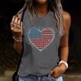 thumbnail image 1 of Busydd 4th of July Tank Top for Women Trendy Casual Sleeveless Round Neck Summer Tops American Flag Print Independence Day T-Shirt Patriotic Camisole Tops for Women, 1 of 4