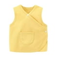 thumbnail image 1 of Busydd Baby Boy Clothes 0-3 Years Comfy Cotton Unisex Toddler Boys' Girls' Tank Tops Summer Casual Solid Color Camisole Tops Sleeveless Round Neck Kids Clothes with Pocket, 1 of 3