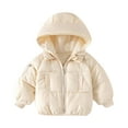 thumbnail image 1 of Busydd Baby Girl Clothes Fashion Unisex Warm Winter Coats Zip Up Puffer Jacket Hooded Toddler Winter Jackets Thermal Down Coat Outerwear with Pockets 12 Months-6 Years, 1 of 4
