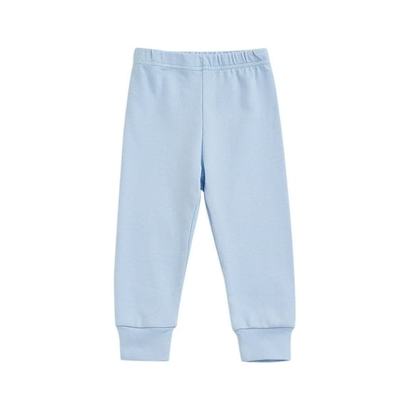 Busydd Baby Girl Clothes Unisex Infant Toddler Pants Fashion Solid Color Pajamas Pants Casual Comfy Boys Pants 12 Months-10 Years