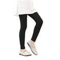 thumbnail image 1 of Busydd Baby Girl Leggings Solid Color Toddle Girls Cotton Leggings Casual Comfortable Stretchy Leggings 2-10 Years, 1 of 6
