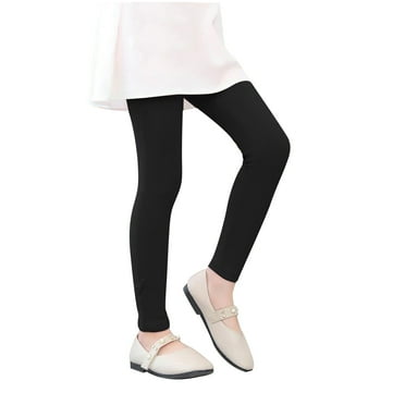 Busydd Baby Girl Leggings Solid Color Toddle Girls Cotton Leggings Casual Comfortable Stretchy Leggings 2-10 Years