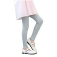 thumbnail image 1 of Busydd Baby Girl Leggings Solid Color Toddle Girls Cotton Leggings Casual Comfortable Stretchy Leggings 2-10 Years, 1 of 9