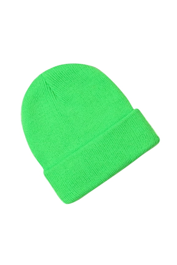 Baby Hats Solid Color Ribbed Knit Beanie Hats Fashion Fall Winter Warm Soft Skull Caps for Age 0-3 Years