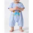 thumbnail image 1 of Busydd Baby Romper 0-20 Months Cute Print Short Sleeve Baby Boy Clothes Comfy Knitted Cotton Newborn Onesie 10-16 Months, 1 of 6