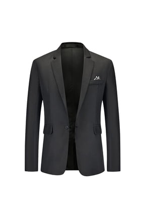 Blazer for Men Solid Color Long Sleeve Suit Jacket for Men Casual Lapel Suit Blazers Business Formal Dress Jackets for Men with Pockets M