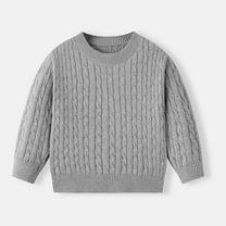 Busydd Boy Sweaters 3-8 Years Warm Fuzzy Knit Sweater Casual Long Sleeve Round Neck Girls Sweaters Comfy Unisex Boys Girls Clothes