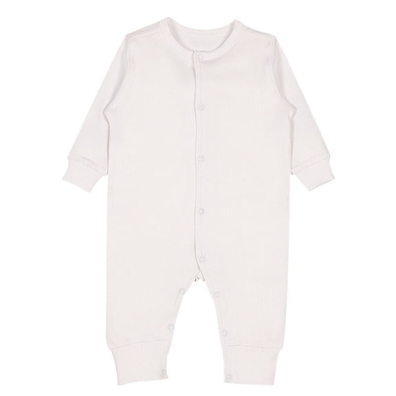 Busydd Boys Romper Casual Long Sleeve Round Neck Girls Clothes Comfortable Cotton Solid Color Button Baby Rompers 6-9 Months