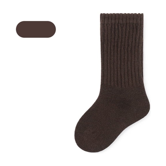 Busydd Boys Socks 1-8 Years Comfy Breathable Cotton Girls Socks Casual Fashion Solid Color Mid Calf Toddler Girl Socks 3 Years