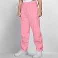 thumbnail image 1 of Busydd Boys Sweatpants 5-15 Years Unisex Solid Color Elastic Waist Drawstring Boys Girls Pants Casual Baggy Boys Joggers with Pockets, 1 of 6