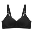 thumbnail image 1 of Busydd Bras for Women Full Coverage Wireless Bras for Women Solid Color Seamless Front Closure Bras Comfort Supportive Push Up Bra Casual Everyday Bra, 1 of 3