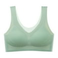 thumbnail image 1 of Busydd Bras for Women No Underwire Solid Color High Support Sports Bra Full Coverage Lift Push Up Bra Comfy Breathable Wirefree Bralettes Plus Size Seamless Everyday Underwear, 1 of 1