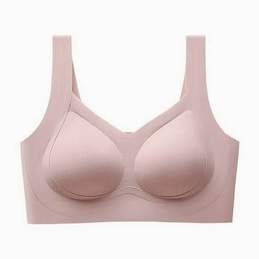 Busydd Bras for Women No Underwire High Support Push Up Bra Comfortable Seamless Bralettes for Women Stretchy Wireless Bras for Women 2XL