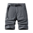 thumbnail image 1 of Busydd Cargo Shorts for Men with Pockets Casual Loose Knee Length Sweat Shorts Summer Outdoor Solid Color Mens Hiking Shorts with Belt 36, 1 of 4
